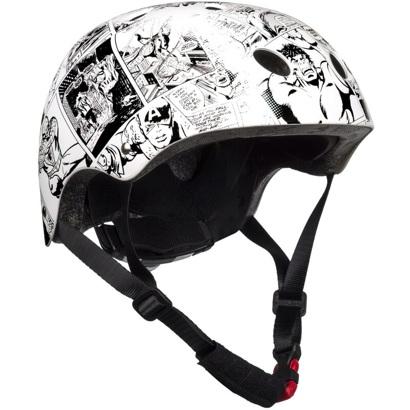 Kask MARVEL Avengers Comics Biało-czarny (rozmiar M)