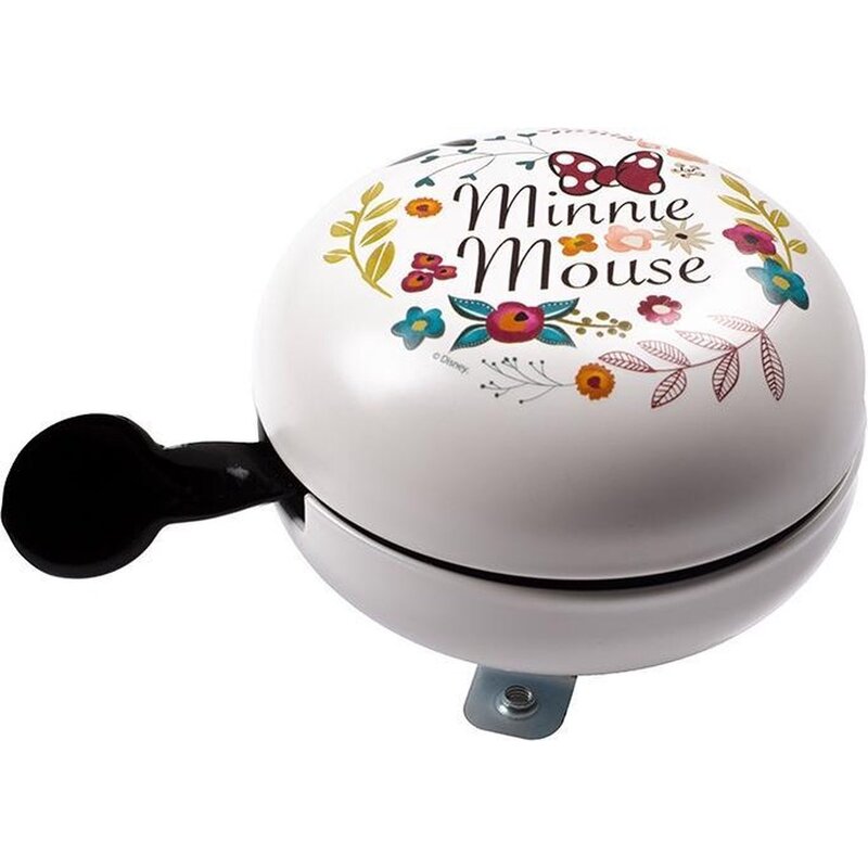 Dzwonek rowerowy SEVEN Retro Minnie Flowers Biały