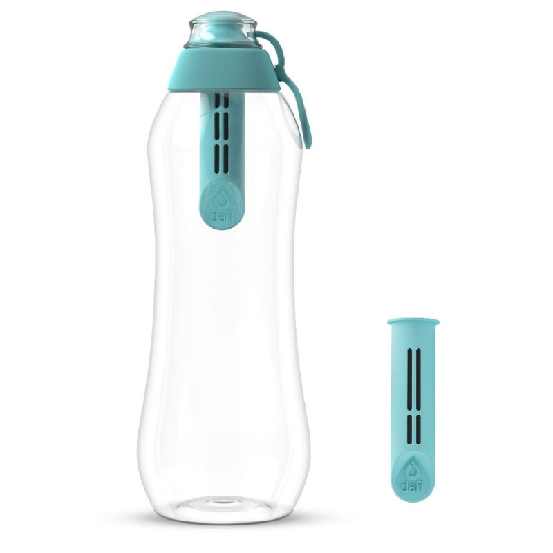 Butelka filtrująca DAFI Soft 700 ml Miętowy + 2 filtry węglowe