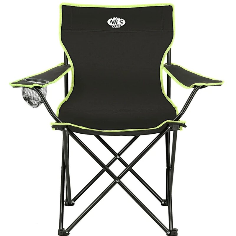 Krzesło turystyczne NILS CAMP NC3044 Czarno-limonkowy