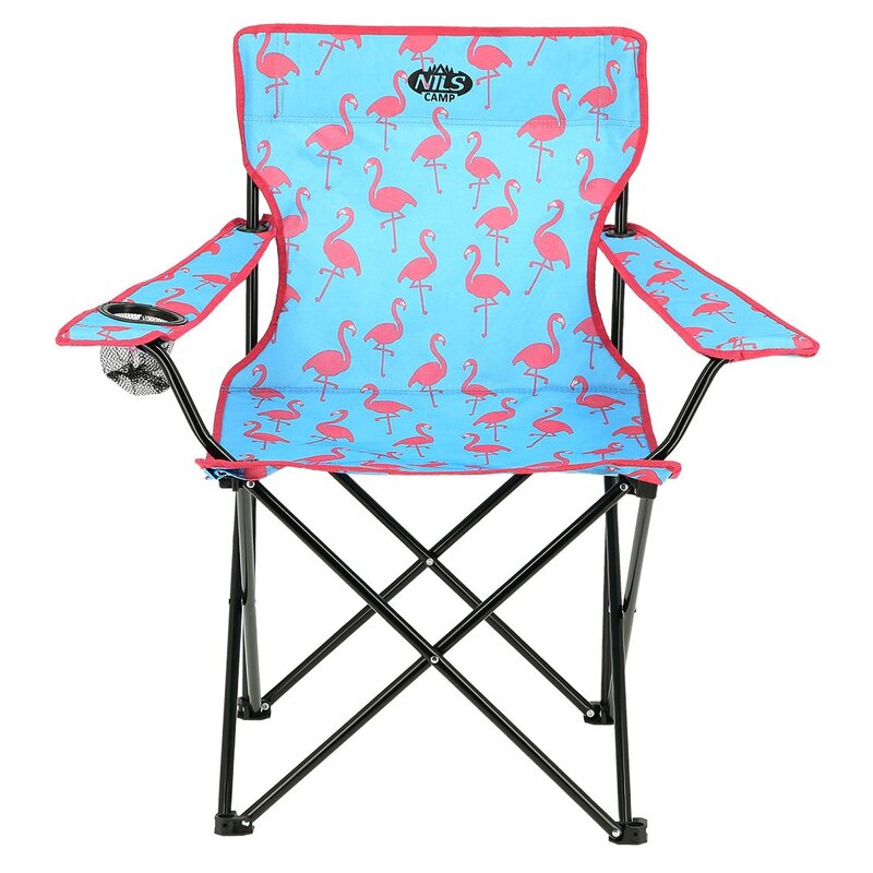 Krzesło turystyczne NILS CAMP NC3045 Niebiesko-różowy