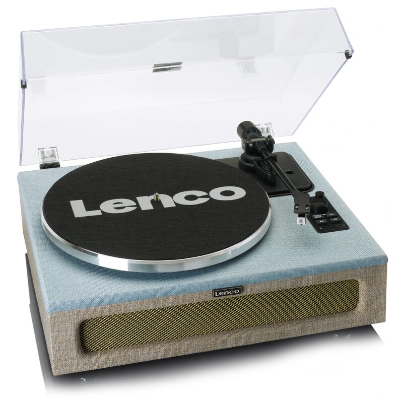 Lenco LS-440BUBG Manualny Napęd paskowy Przedwzmacniacz Bluetooth Niebiesko-szary