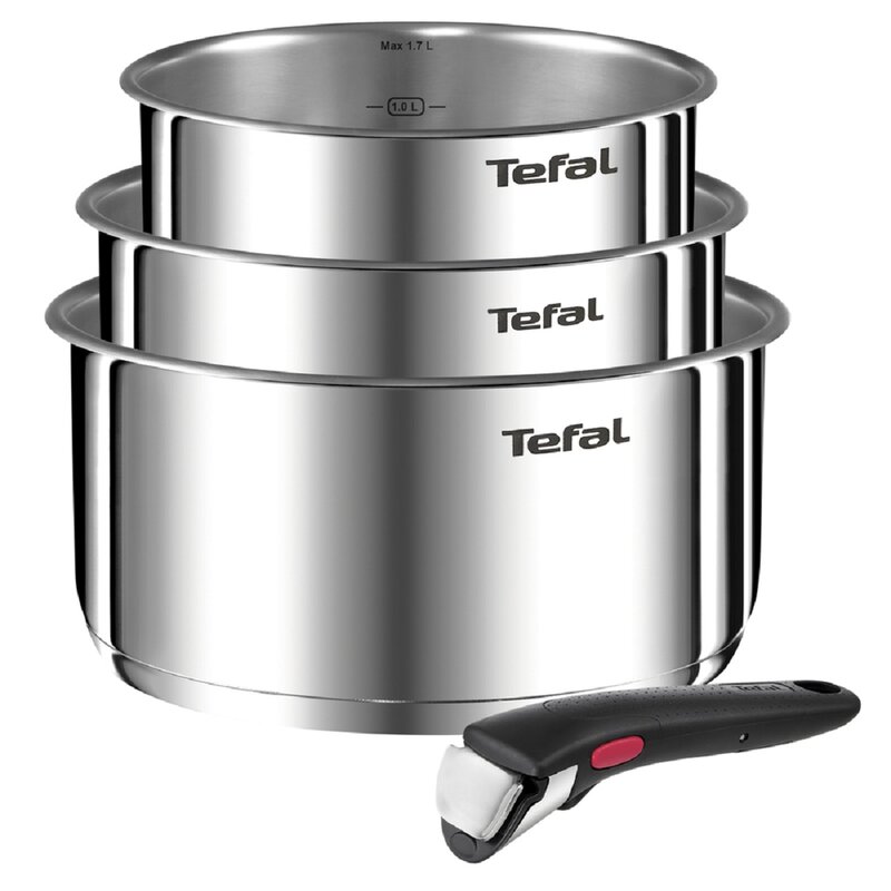 Tefal ZESTAW INGENIO EMOTION 4 ELEMENTY: RONDEL 16CM/18CM/20CM+RĄC