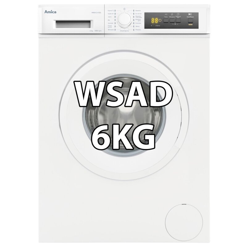 Pralka AMICA MWAC610DL 6kg 49.7cm 1000obr