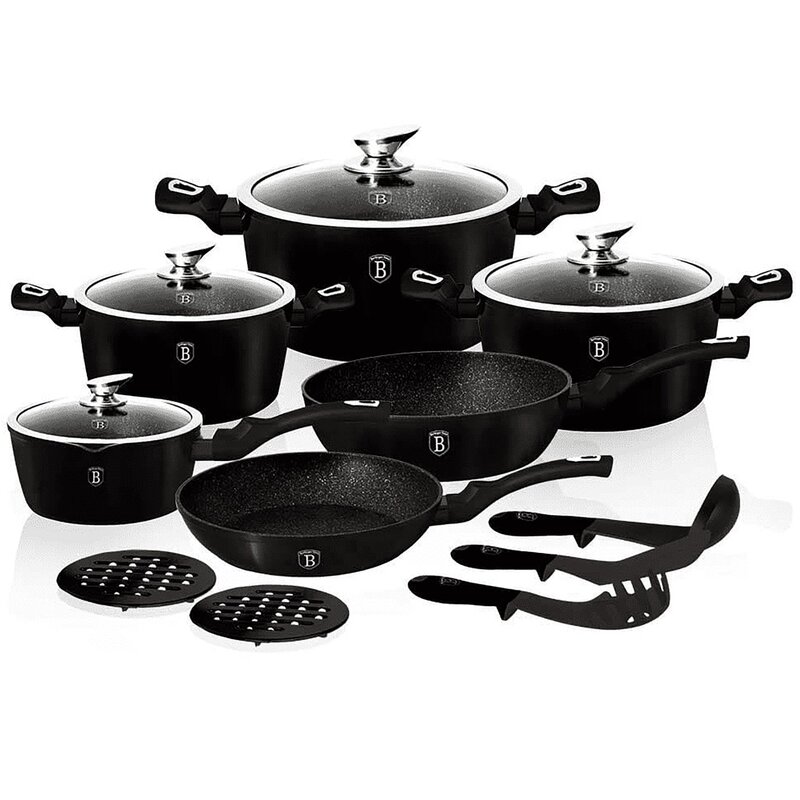Zestaw garnków BERLINGER HAUS Changing Flameguard Line BH-1474 (15 elementów)