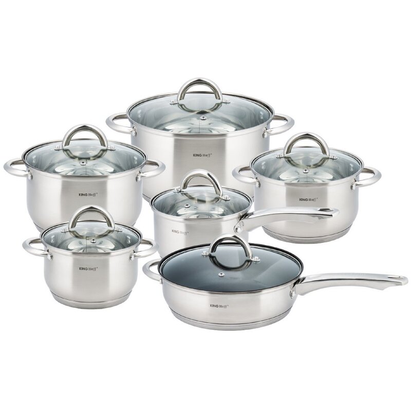 Zestaw garnków KINGHOFF KH-4450 (12 elementów)