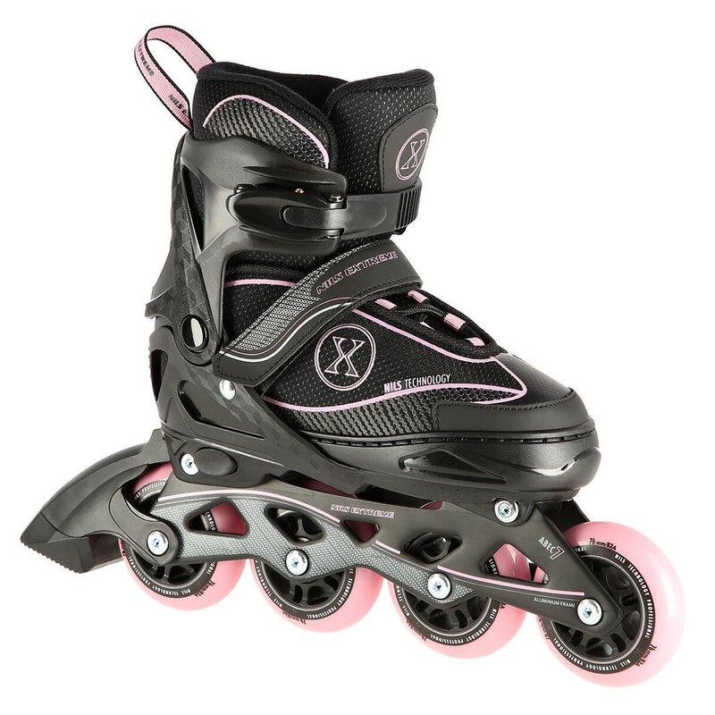 Łyżworolki NILS EXTREME NA11008 (rozmiar 35-38) Czarno-fioletowy