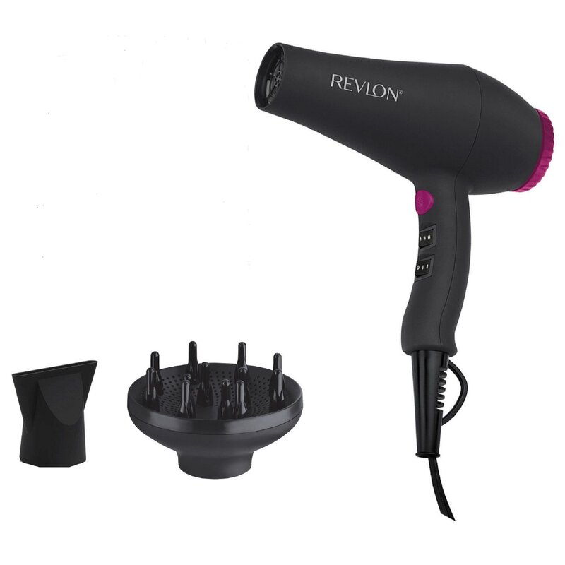 Suszarka REVLON Perfect Smooth Heat Brilliance RVDR5251 Czarno-fioletowy 2000W