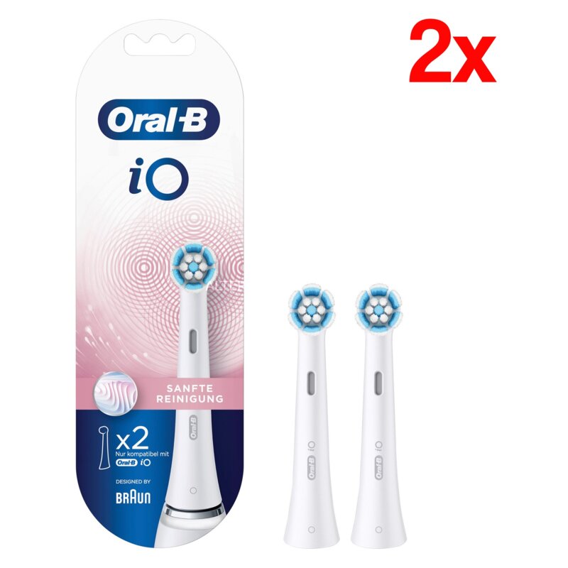 Oryginalna końcówka szczoteczki ORAL-B iO Sanfte Reinigung (2 szt.) (Delikatna dla dziąseł)