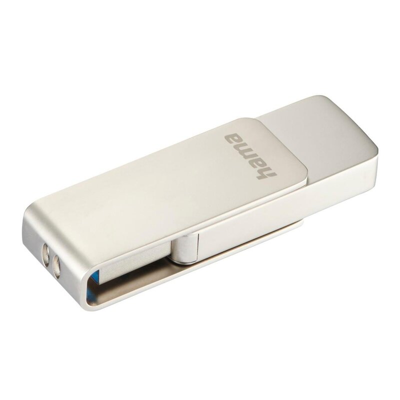 Pendrive HAMA Rotate Pro 64GB, USB 3.2 Gen. 1 (USB 3.0), Odczyt 70 Mb/s Srebrny