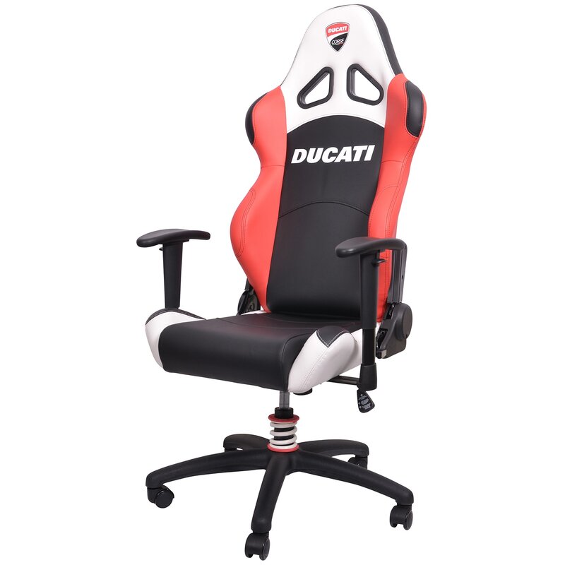 Fotel gamingowy DUCATI HA-777E-DUC2 Czarno-biało-czerwony