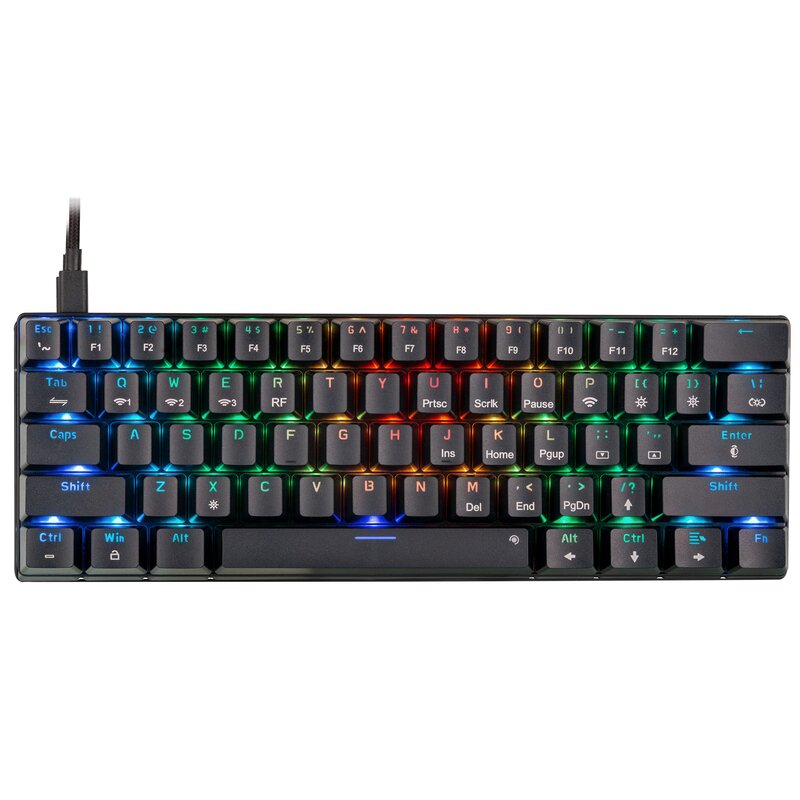 Klawiatura MAD DOG GK850K Gateron Red Wireless Czarny