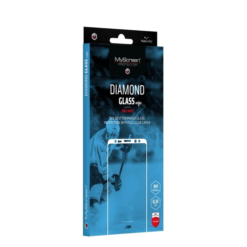 Szkło hartowane MYSCREEN Diamond Glass Edge Full Glue do Apple iPhone SE 2022 Czarny