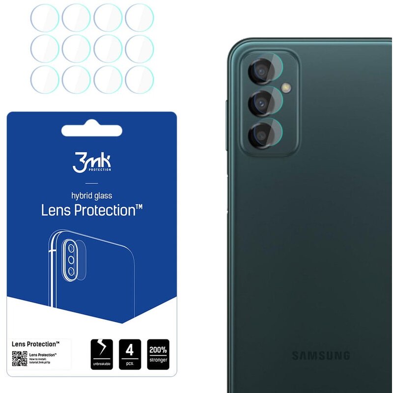 Szkło hybrydowe na obiektyw 3MK Lens Protection do Samsung Galaxy M23 5G