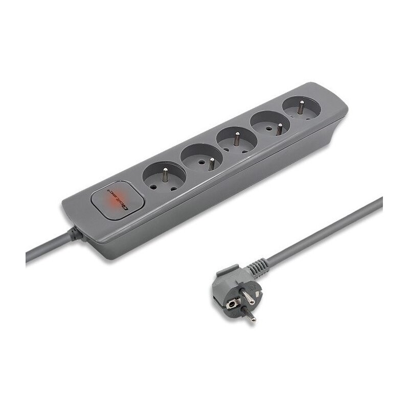 Listwa QOLTEC 50275 (1.8 m) Szary