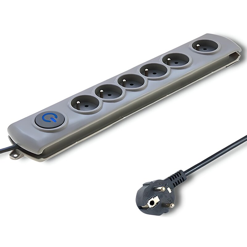 Listwa QOLTEC Quick Switch 50199 (5 m) Szary