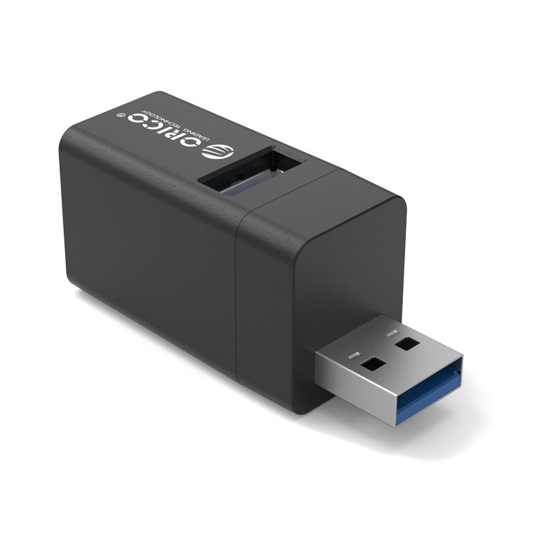 Orico MINI-U32L-BK-BP 5Gbps mini 3xUSB-A Czarny