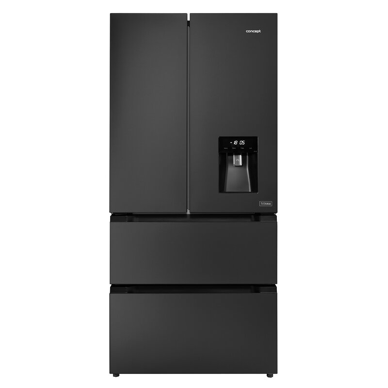 Lodówka CONCEPT Titania LA6683ds Side by Side No frost 183cm Stalowa Podajnik wody