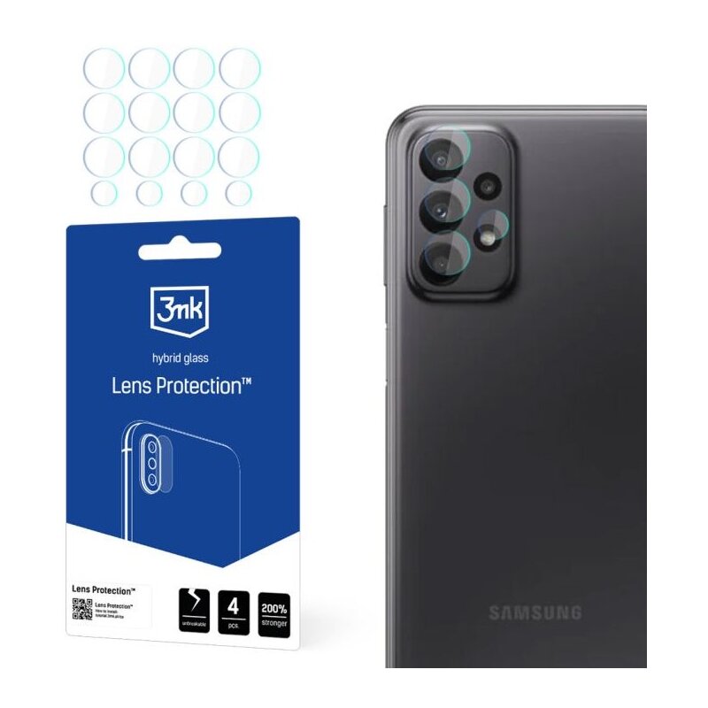 Szkło hybrydowe na obiektyw 3MK Lens Protection do Samsung Galaxy A23 4G
