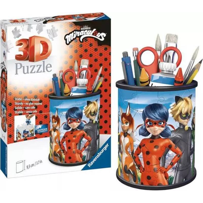 Puzzle 3D RAVENSBURGER Miraculous Przybornik 11278 (54 elementy)
