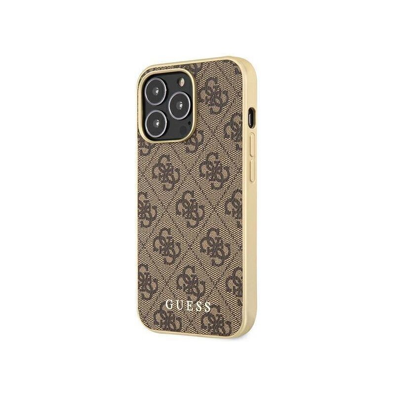 Etui GUESS 4G Collection MagSafe do Apple iPhone 13 Pro Brązowy