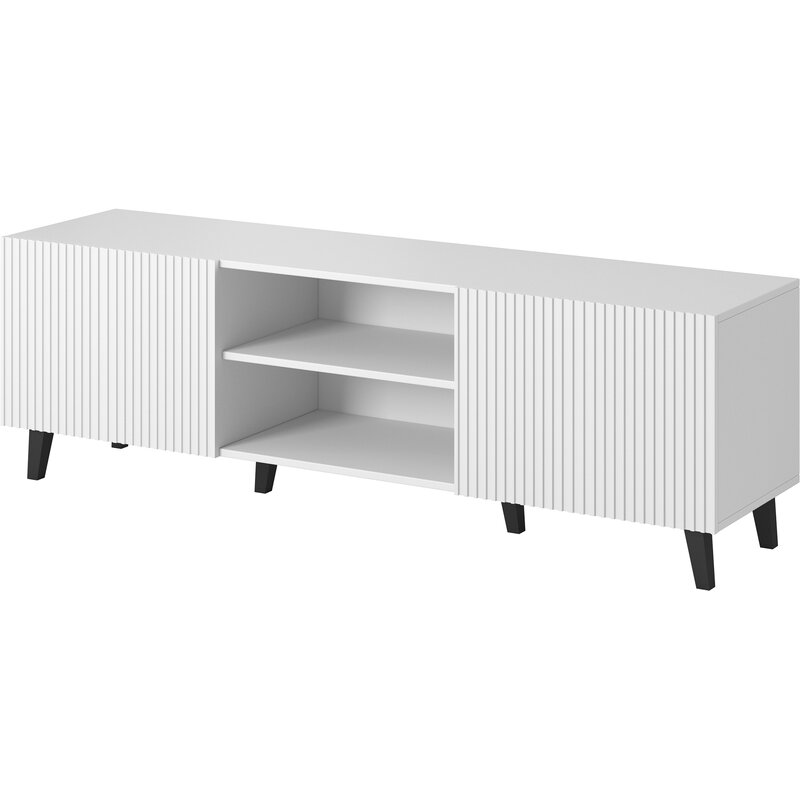 Szafka RTV PAFOS 150x40x52 biały mat