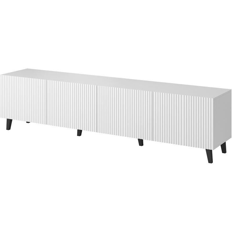 Szafka RTV PAFOS 200x40x52 biały mat
