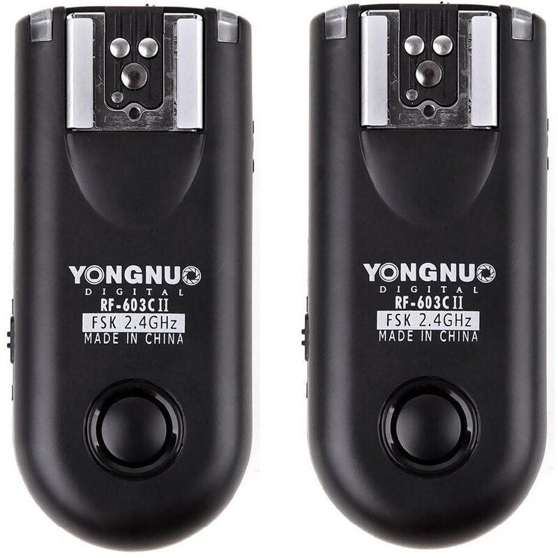 Wyzwalacz radiowy YONGNUO RF-603 II C3 do Canon, nadajnik i odbiornik