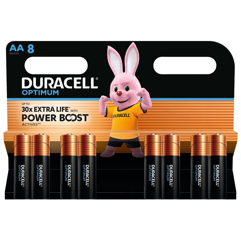 Baterie DURACELL Optimum AA 8szt.