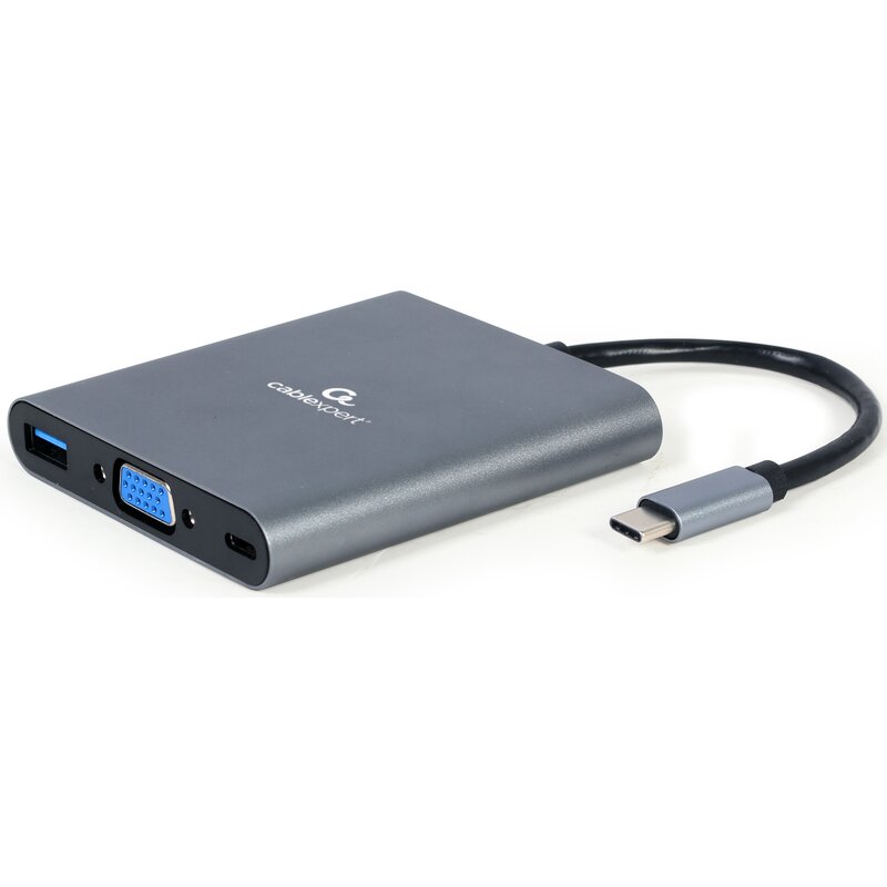 Gembird Adapter USB-C Hub HDMI USB-C PD VGA USB 3.0 Audio Card