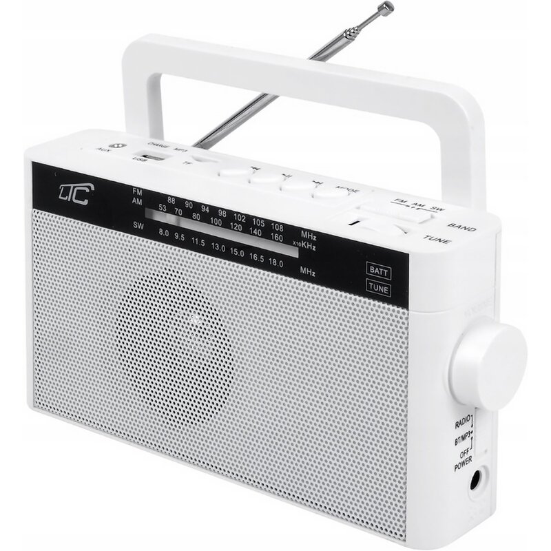 Radio LTC LXLTC2028B Analogowe Przenośne Biały