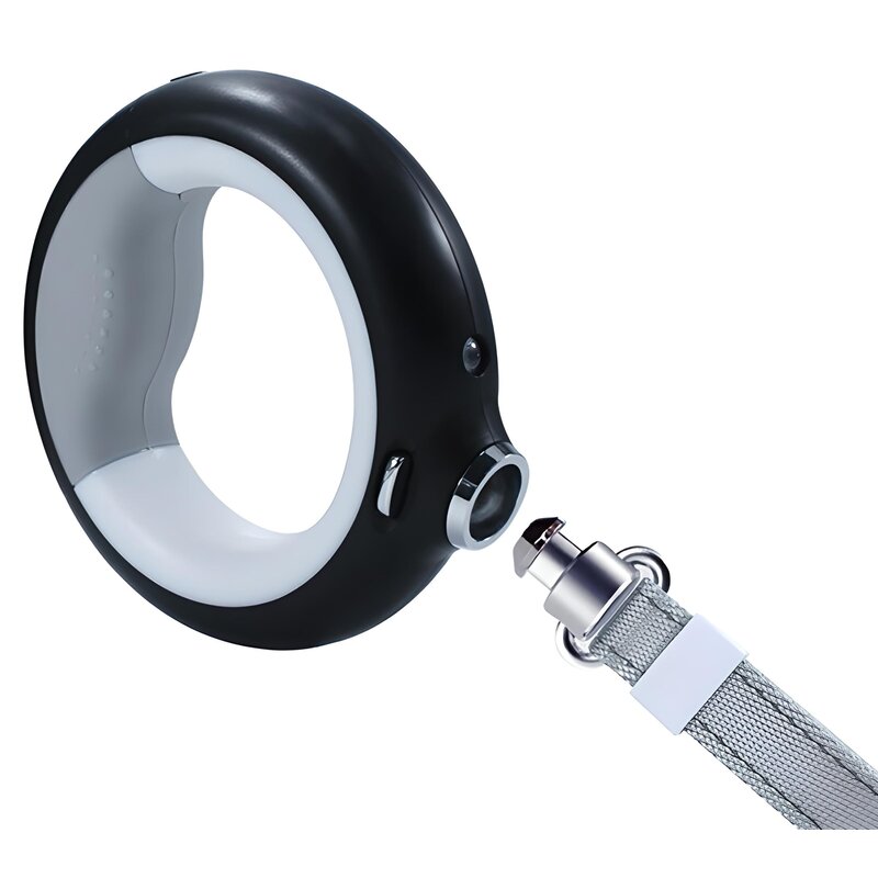 Smycz DOGGY VILLAGE Luminous Leash MT7128 M/L (200 x 2 cm) Czarny