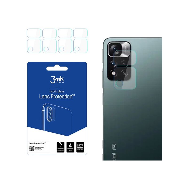 Szkło hybrydowe na obiektyw 3MK Lens Protection do Xiaomi Redmi Note 11 Pro+ 5G