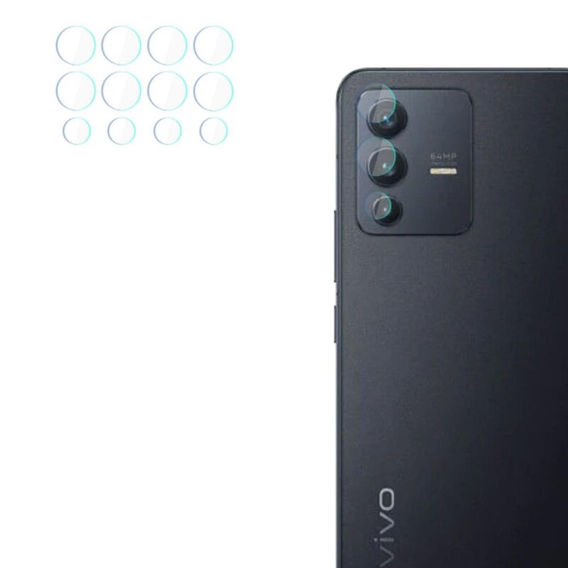 Szkło hybrydowe na obiektyw 3MK Lens Protection do Vivo V23 5G