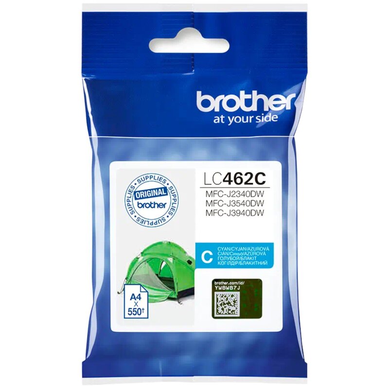 Tusz BROTHER Błękitny 7.2 ml LC-462C