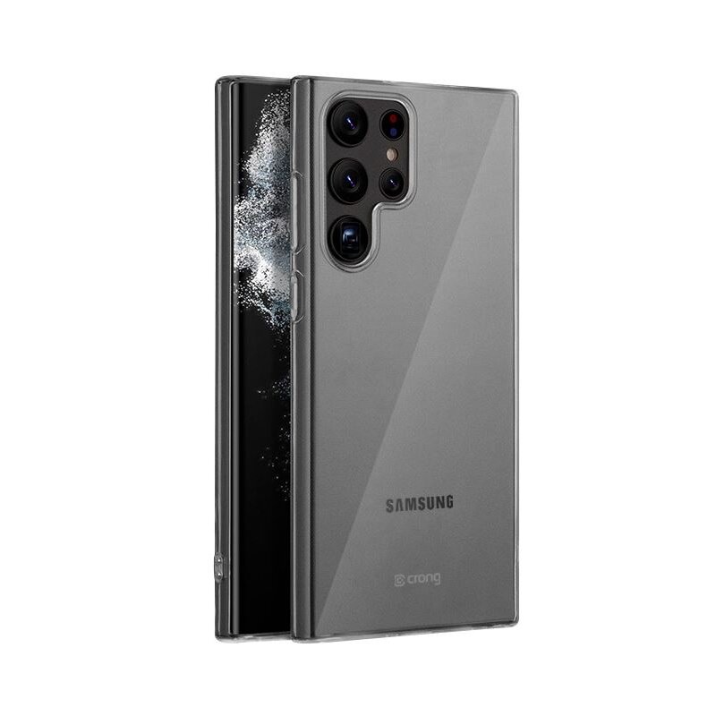 Etui CRONG Crystal Slim Cover do Samsung Galaxy S22 Ultra Przezroczysty