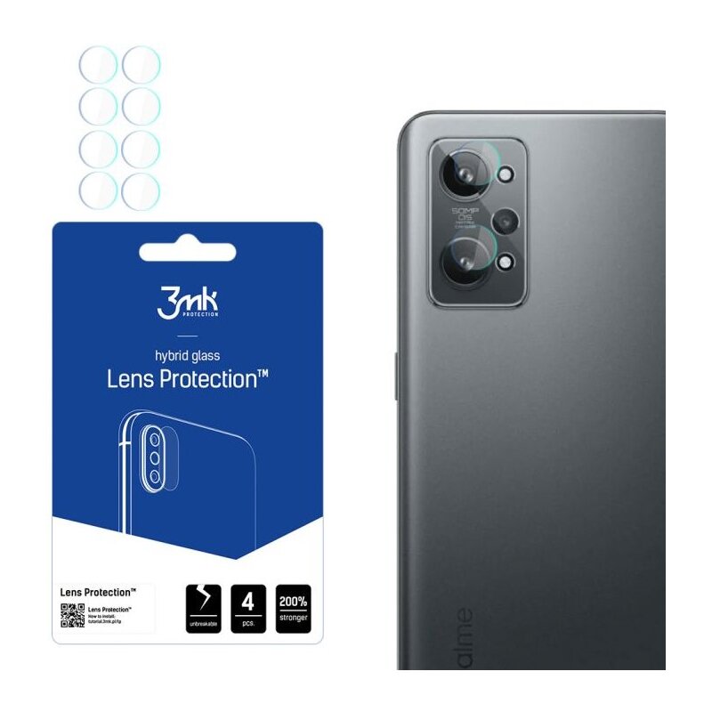 Szkło hybrydowe na obiektyw 3MK Lens Protection do Realme GT 2 5G