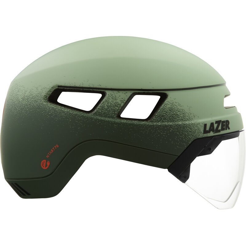 Kask rowerowy LAZER Urbanize Zielony Miejski z lampką (rozmiar M)