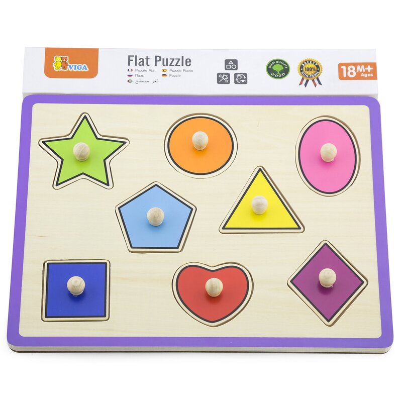 Układanka VIGA Learn From Fun Kształty 50015 (8 elementów)