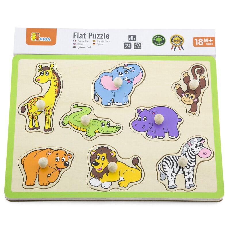 Układanka VIGA Learn From Fun Zoo 50019 (8 elementów)