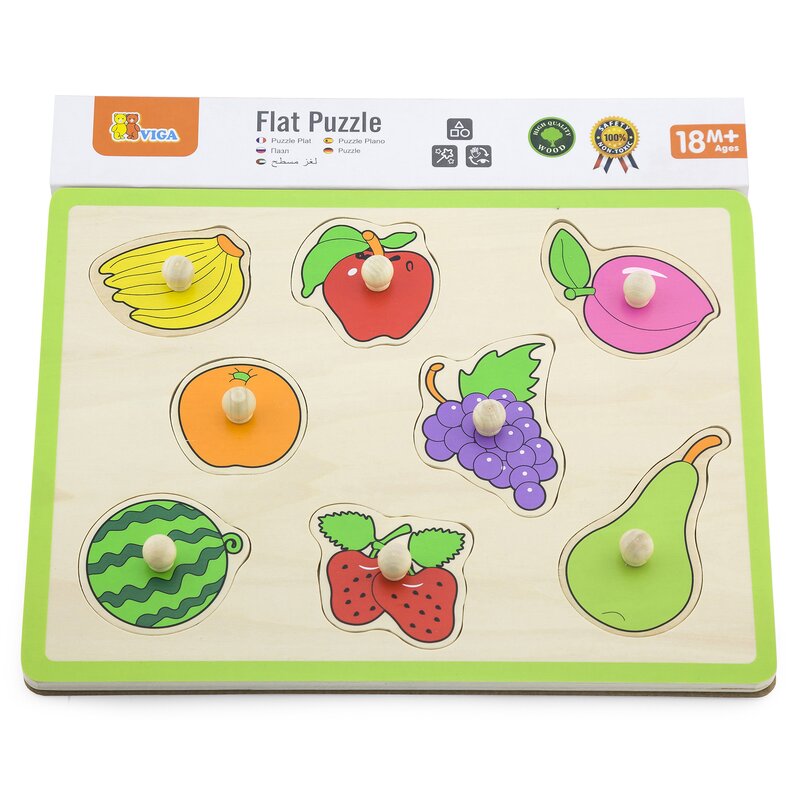 Układanka VIGA Learn From Fun Owoce 50020 (8 elementów)