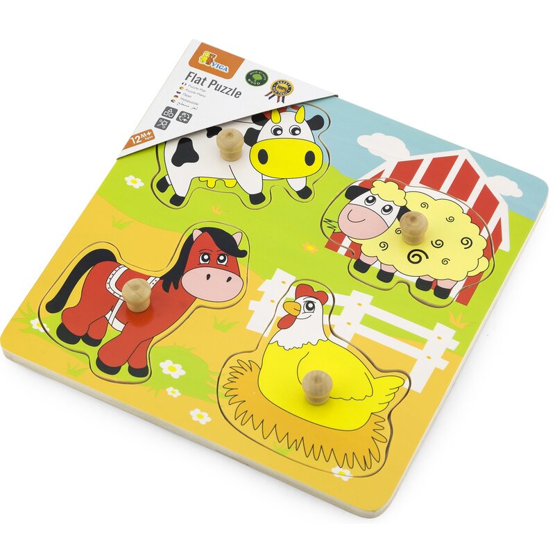 Układanka VIGA Farma 59562 (4 elementy)