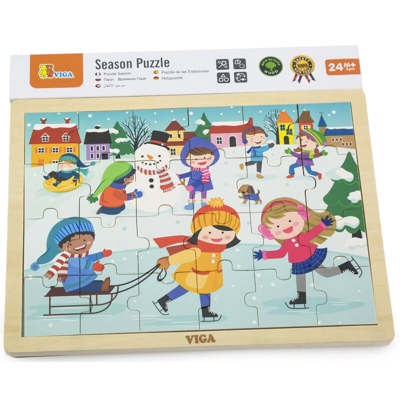 Puzzle VIGA Cztery pory roku: Zima 51272 (24 elementy)
