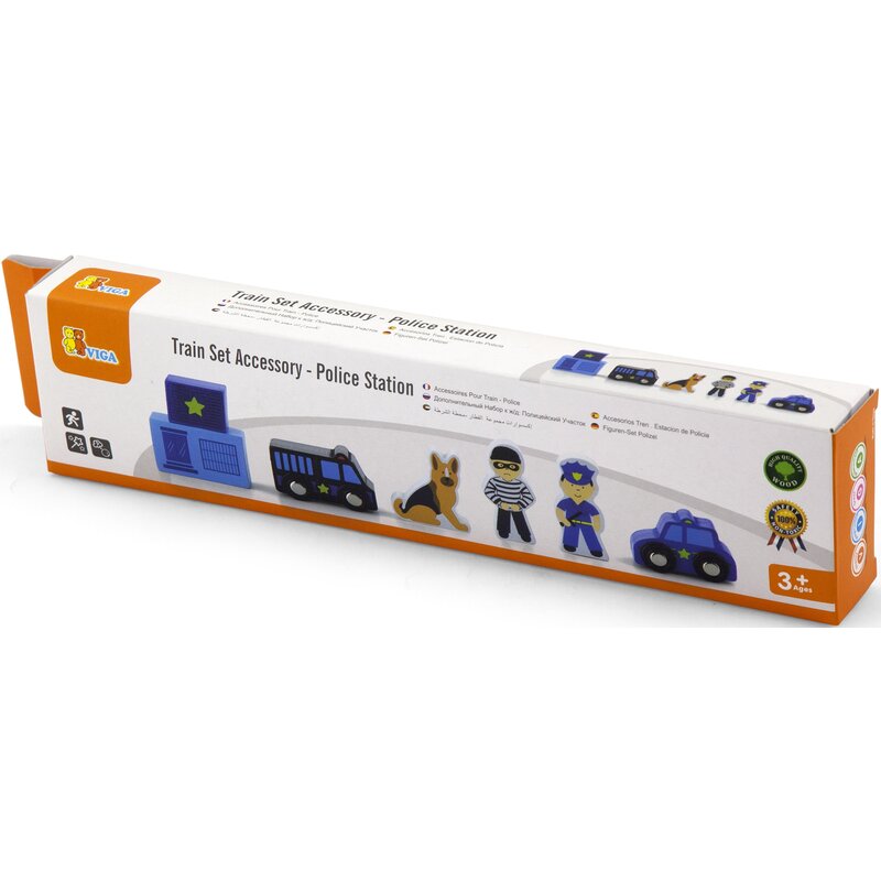 Klocki drewniane VIGA Policja 50814