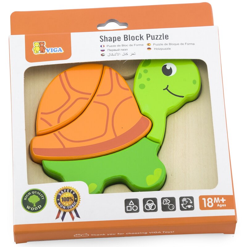 Układanka VIGA Pierwsze puzzle maluszka Żółwik 59933 (5 elementów)