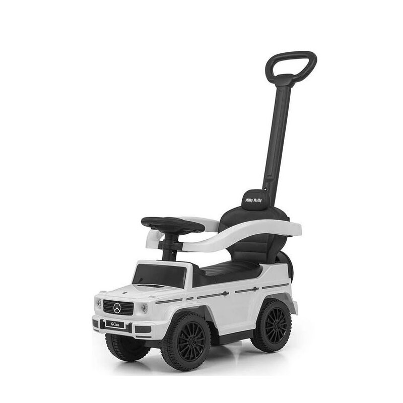 Jeździk MILLY MALLY Mercedes G350d Biały rączka