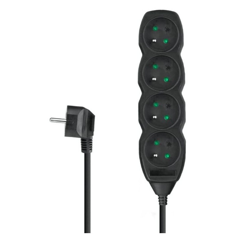 Przedłużacz DPM PP28 (3 m) Czarny