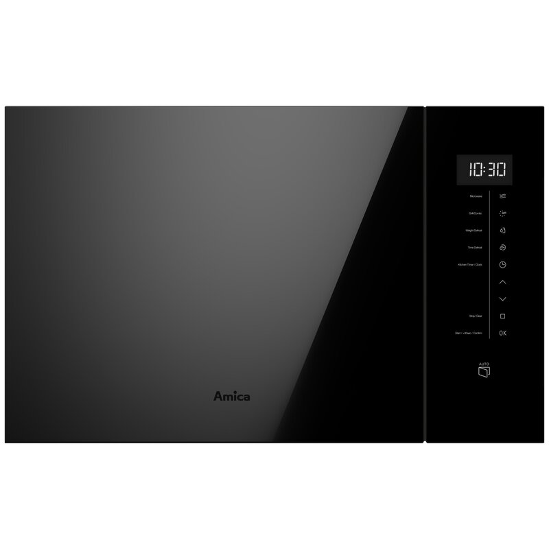 Kuchenka mikrofalowa AMICA AMMB25E3SGVB X-TYPE 900W średnica 31.5 cm pojemność 25L Multiwave system Czarny