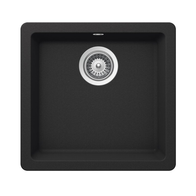 Zlewozmywak jednokomorowy SCHOCK Quadro N-100S Onyx 43x45