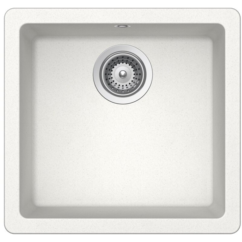 Zlewozmywak jednokomorowy SCHOCK Quadro N-100S Alpina 43x45